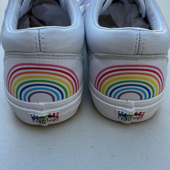 VANS X FLOUR SHOP | Old Skool Rainbow Leather Sneakers - Picture 4 of 7